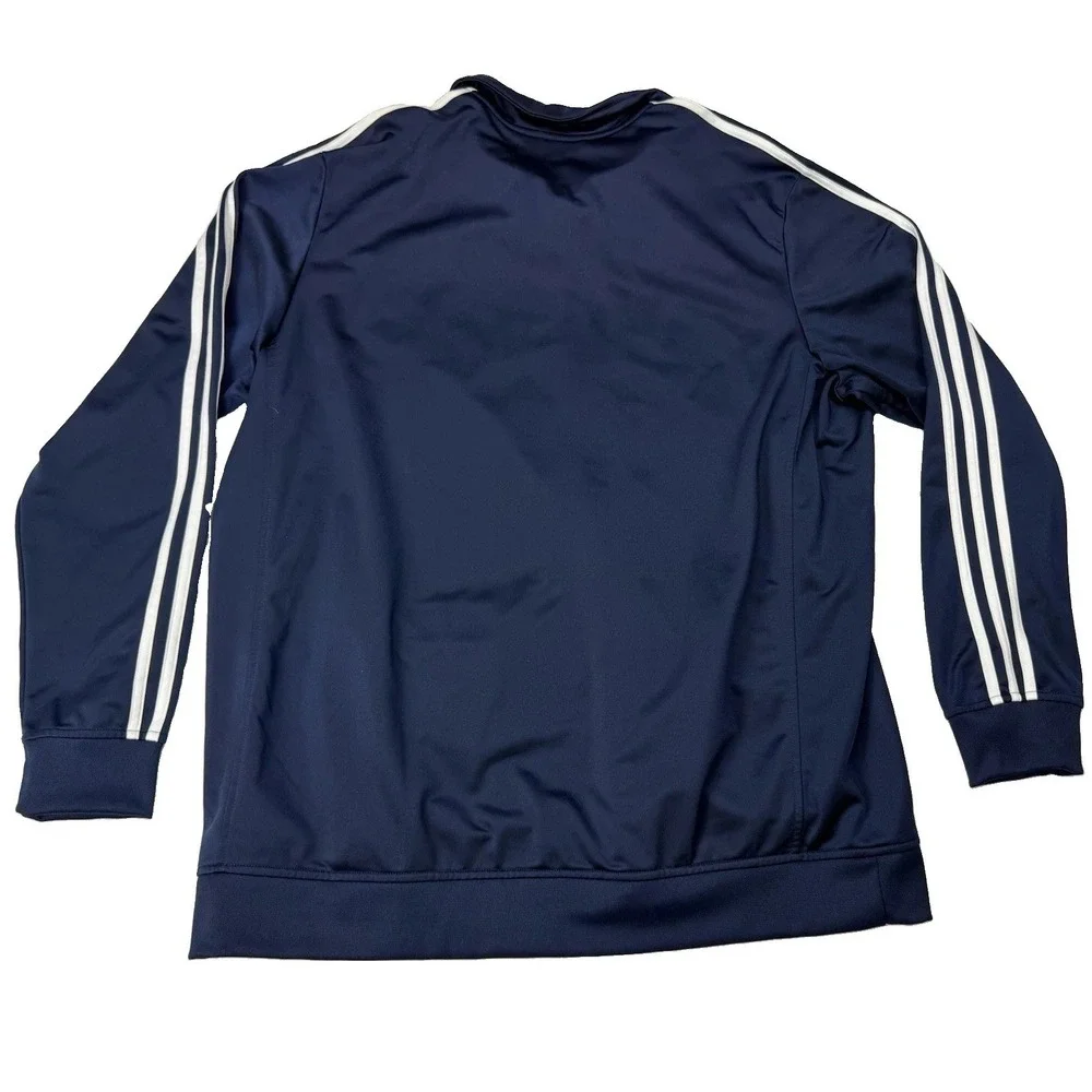 NEW Adidas men Essentials 3-Stripes Track Suit Legend Ink (NAVY) / White - 2XL